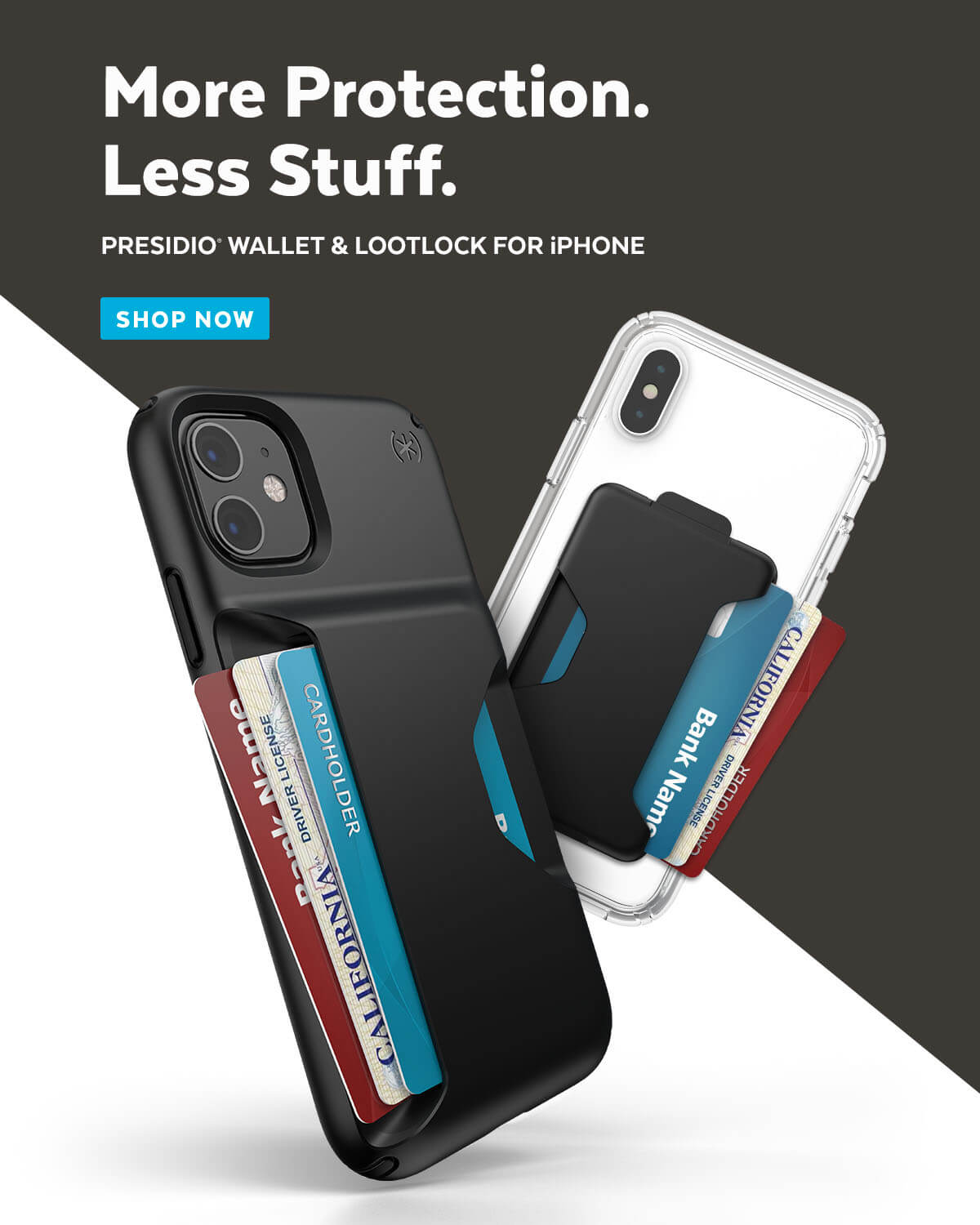 More Protection. Less Stuff. Presidio Wallet & LootLock for iPhone. Shop now.