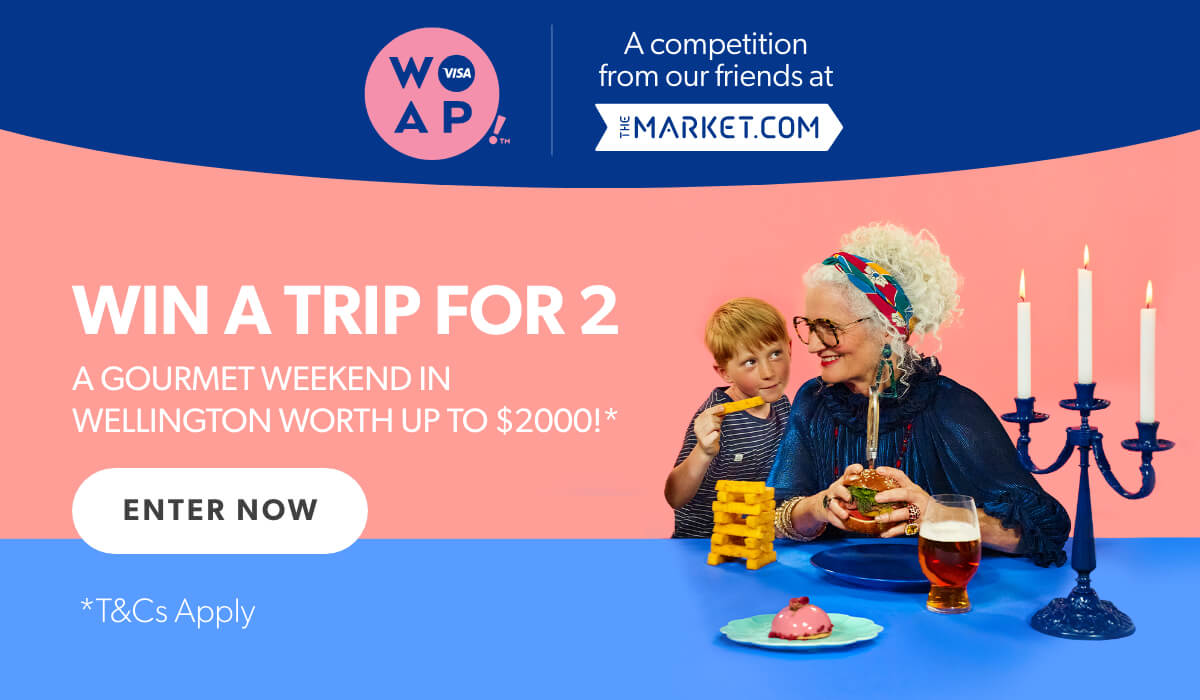 Win a trip for 2 worth up to $2000 in wellington with visa and themarket.com