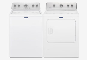 Maytag 3.8 Cu. Ft. White Top Load Washer with Electric Dryer Package