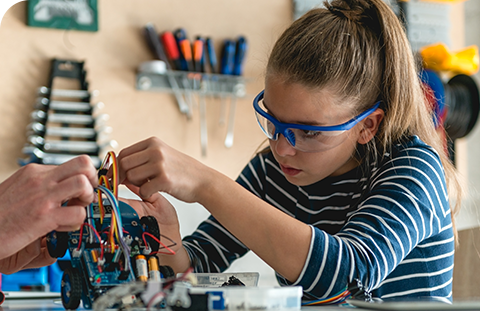 Many girls lose interest in science, technology, engineering and mathematics (STEM) activities by age 15. We’re working to change that, and you can too.