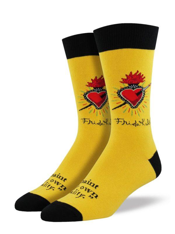 Mens Frida Flaming Heart Socks