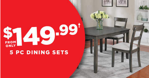 5-pc. Dining Sets from only $149.99!