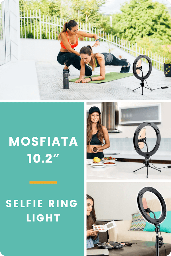 MOSFiATA 10.2? Selfie Ring Light offers three different light colors