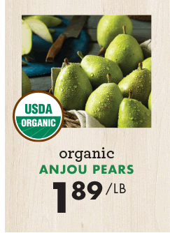 Organic Anjou Pears - $1.89 per pound