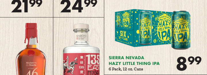 Sierra Nevada Hazy Little Thing IPA - $8.99
