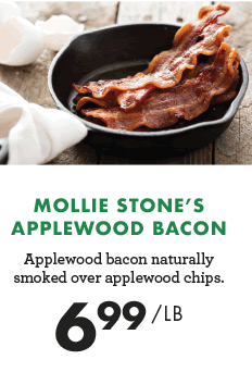 Mollie Stone''s Applewood Bacon - $6.99 per pound