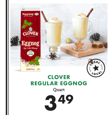 Clover Regular Eggnog - $3.49