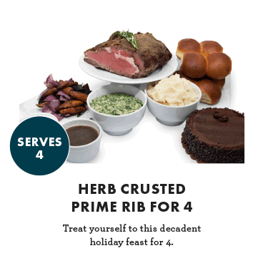 Herb Crusted Prime Rib for 4 - Serves 4