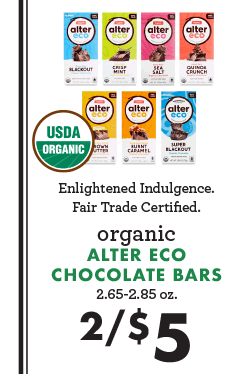 Organic Alter Eco Chocolate Bars - 2 for $5
