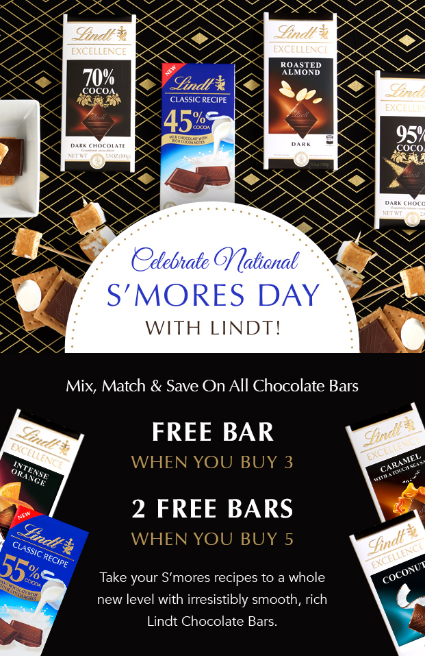 Celebrate National S''mores Day with Lindt