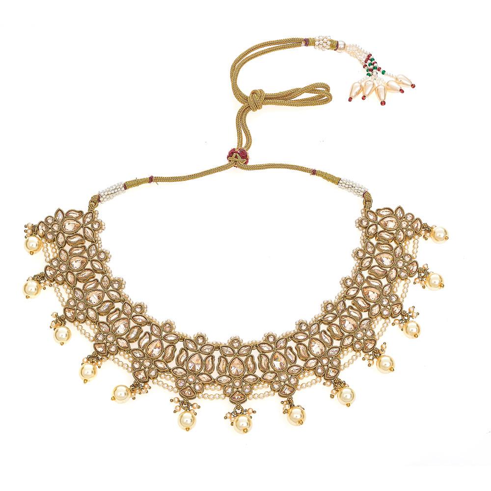 Image of Ahana Choker Necklace in Champagne