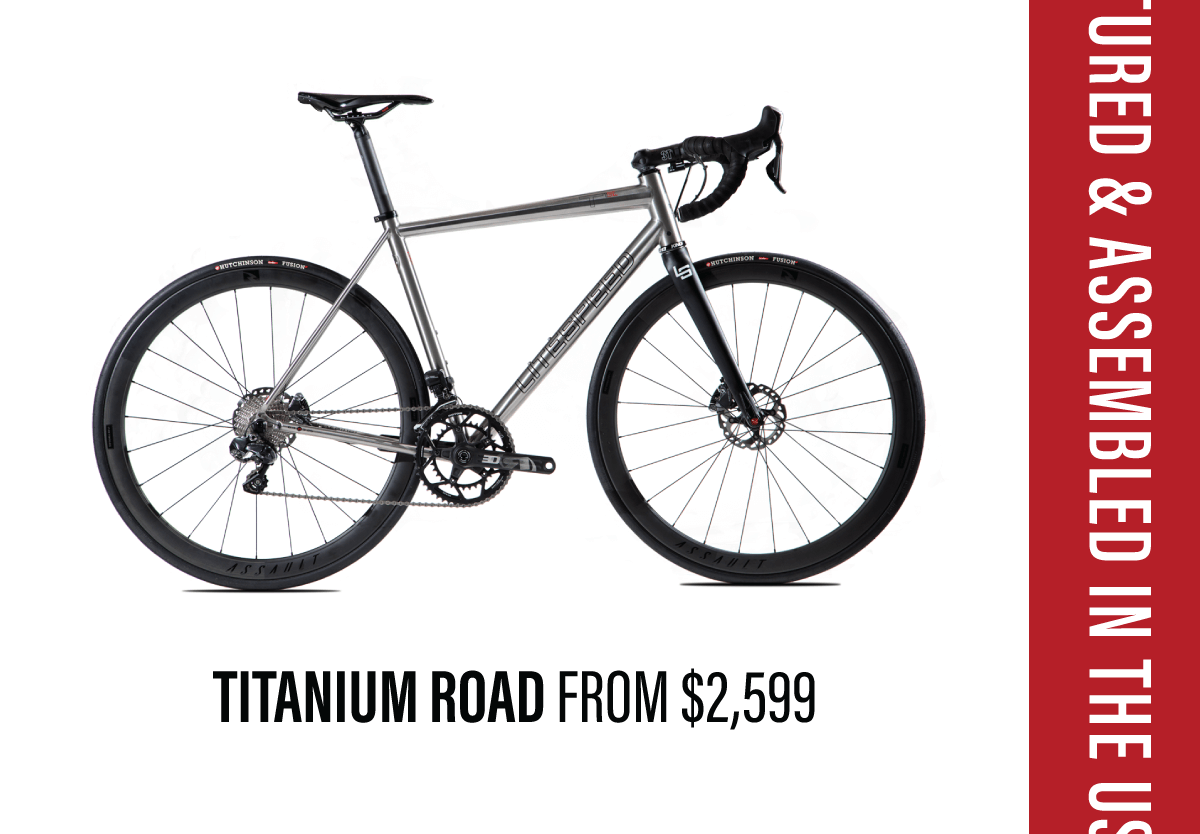Shop titanium road bikes from $2,599