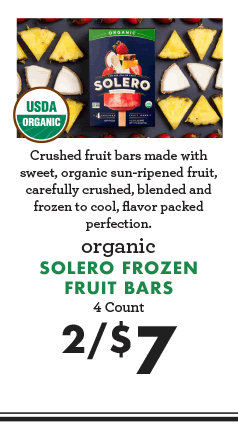 Solero Frozen Fruit Bars - 2 for $7