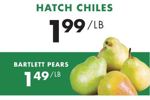 Bartlett Pears - $1.49 per pound