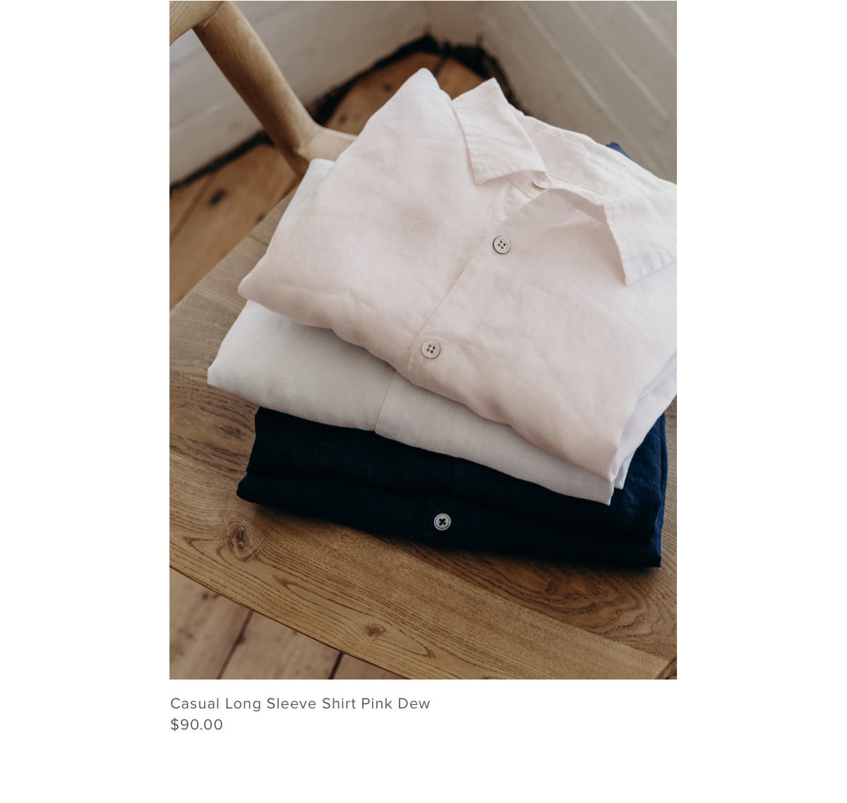 Casual Long Sleeve Shirt Pink Dew | Assembly Label