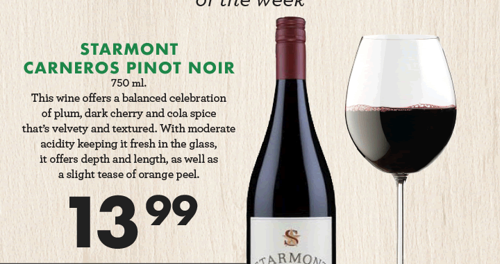 Starmont Carneros Pinot Noir - 750 ml - $13.99