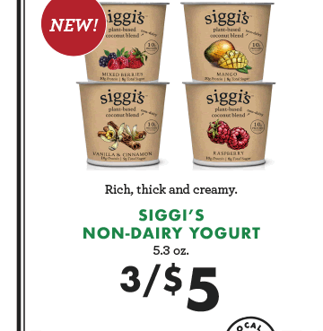 Siggi''s Non-Diary Yogurt - 3 for $5