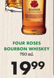 Four Roses Bourbon Whiskey - 750 ml - $19.99