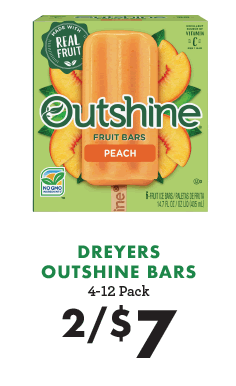 Dreyers Outshine Bars - 2 for $7