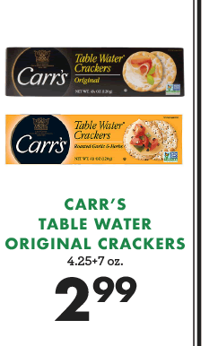 Carr''s Table Water Original Crackers - $2.99