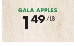 Gala Apples - $1.49 per pound