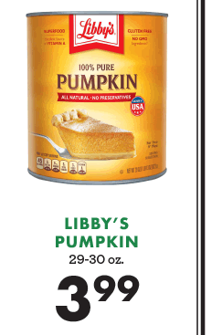 Libby''s Pumpkin - $3.99