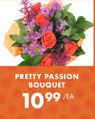 Pretty Passion Bouquet - $10.99 each