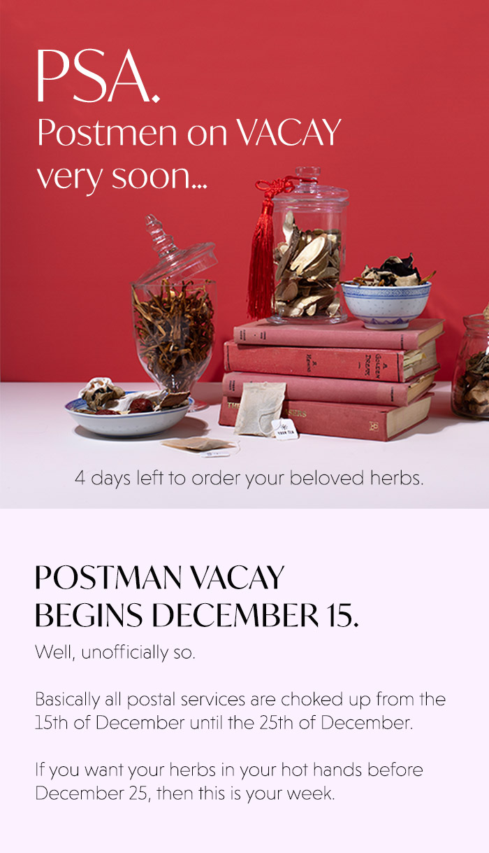 Postman Vacay Begins December 15