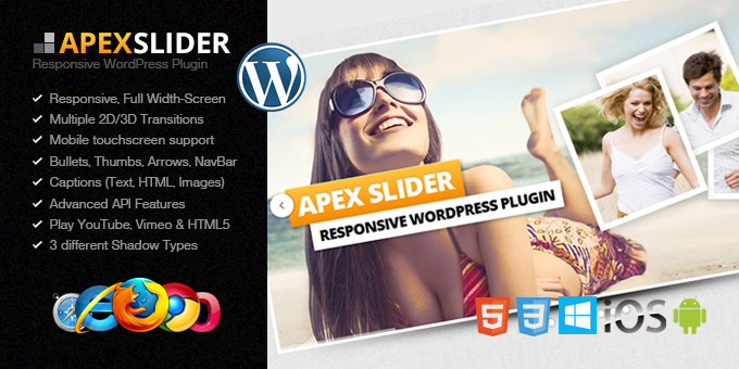 Apex Slider Responsive Wordpress Plugin
