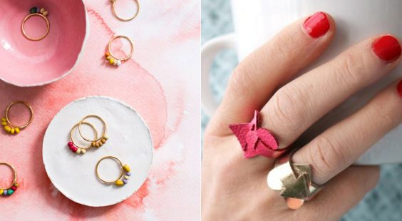 DIY Rings - Easy Ring Tutorial for Wore, Paperclip, Stone Jewelry, Wood, Metal, Boho Ideas - Cheap Jewelry Making Ideas #diyjewelry #rings