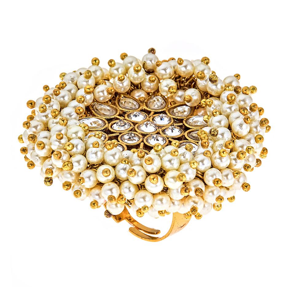 Image of India Pearl Cluster Ring
