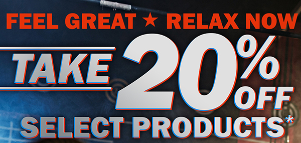 Take 20% off select products* 
