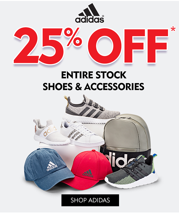25% Off all Adidas shoes and accessories. Shop Adidas!