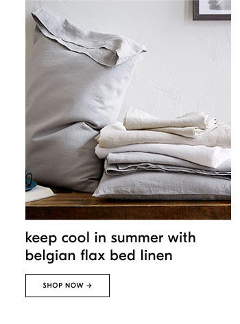keep cool in summer with belgian flax bed linen