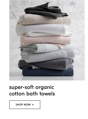 super-soft organic cotton bath towels
