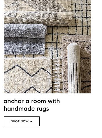 anchor a room with handmade rugs