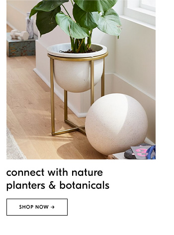 connect with nature planters & botanicals