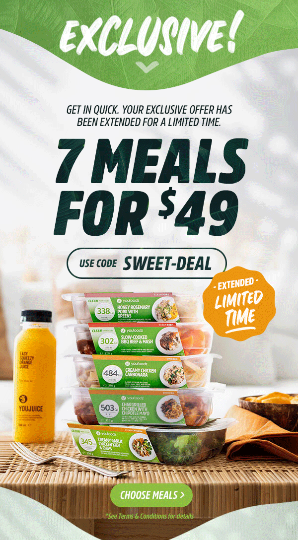 7 Meals for $49 - Use Code: SWEET-DEAL