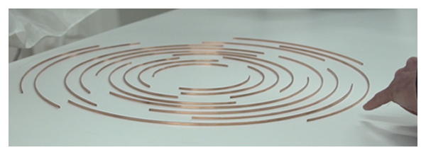 Copper concentric circles