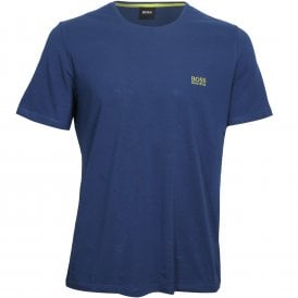 Luxe Jersey Crew-Neck T-Shirt, Royal Blue with lime