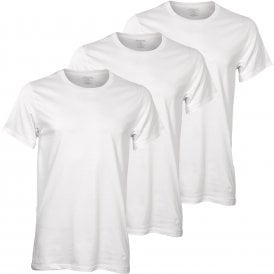 3-Pack Pure Cotton Crew-Neck T-Shirts, White