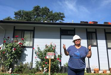 Tanya Estrada-Ruiz is thumbs up for solar