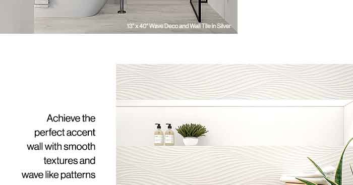 Achieve the perfect accent wall with smooth texture and wave like patterns
