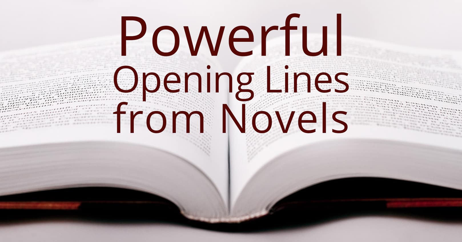 22 Powerful Opening Lines from Novels
