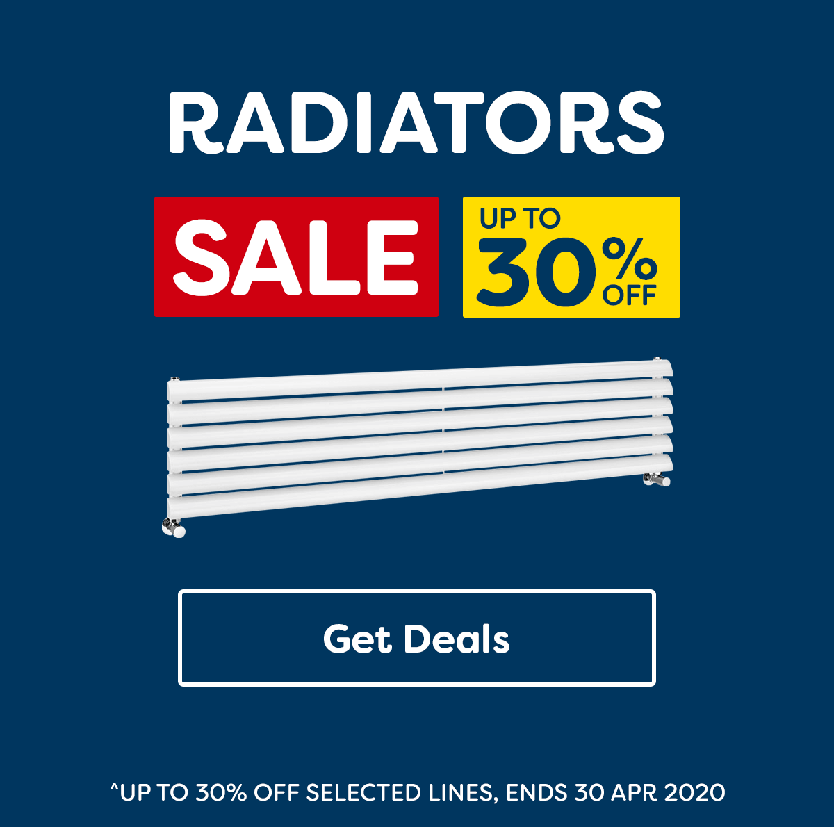 Up to 30% off radiators