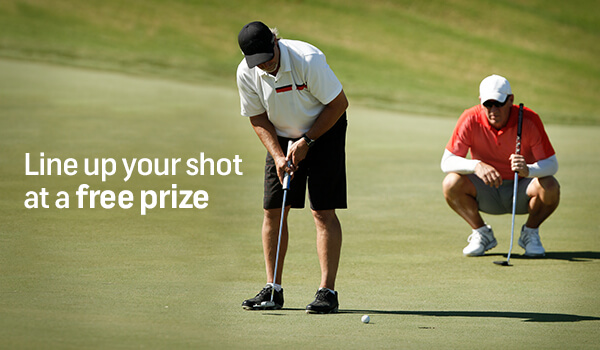 Line up your shot at a free prize.