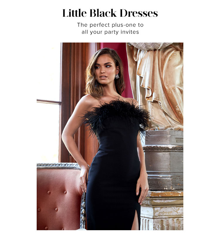 Little Black Dresses. The perfect plus-one to all your party invites
