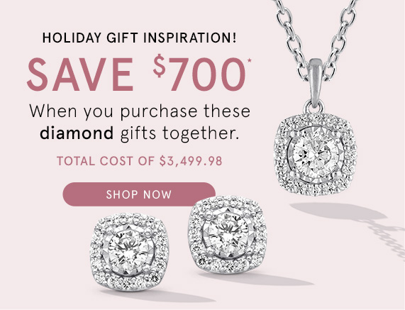 Save $700 When You Purchase These Diamond Gifts Together