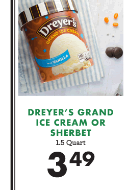 Dreyer''s Grand Ice Cream or Sherbet - 1.5 Quart - $3.49