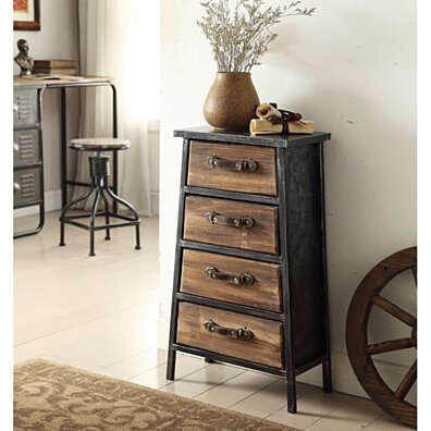 Urban Collection 4-Drawer Wood Chest